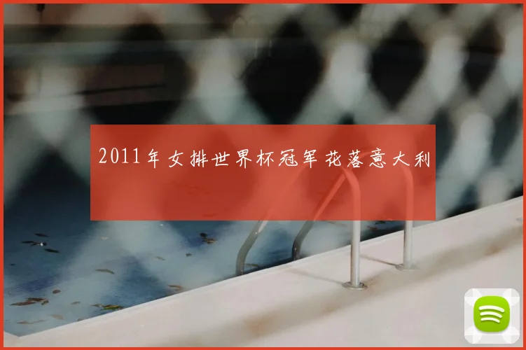2011年女排世界杯冠军花落意大利