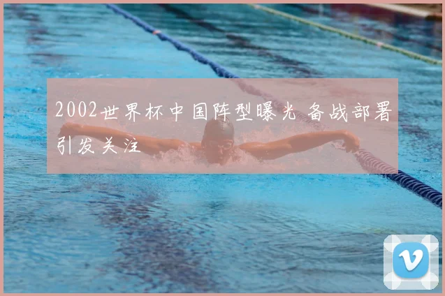 2002世界杯中国阵型曝光 备战部署引发关注
